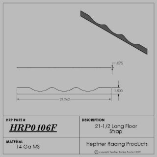 Picture of Floor Strap, MS, 0.075" Thick x 21.5" Long