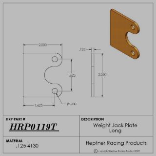 Picture of Weight Jack Plate Long