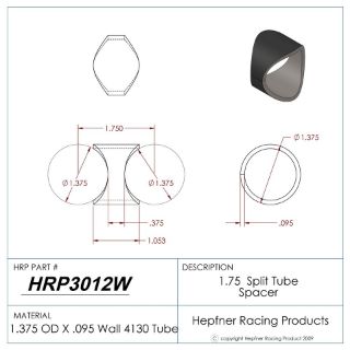 Picture of 1.75 Split Tube Spacer