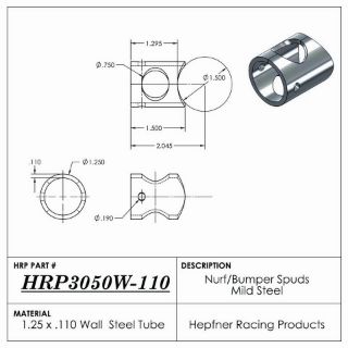 Picture of Nurf/Bumper Spud Mild Steel