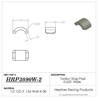 Picture of Torsion Stop Pad 0.625" Wide