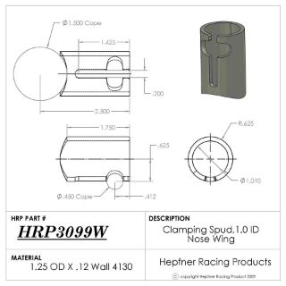 Picture of Nose Clamp Wing Spud