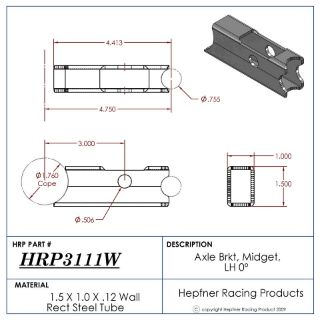 Picture of Midget Axle LH Bracket