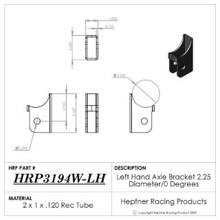 Picture of Non-Wing Axle LH Bracket