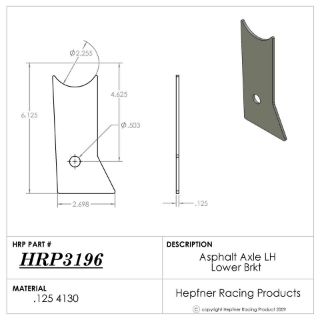 Picture of LH Lower Bracket Sprint Asphalt
