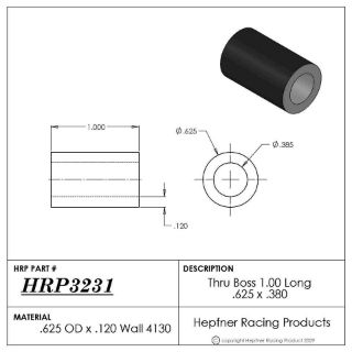 Picture of Boss 1.00" Long 0.385 Thru