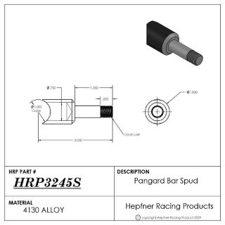 Picture of Front Axle Shock Boss 1.56" Long