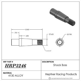 Picture of Shock Boss Spud Style, 0.750" OD 1018