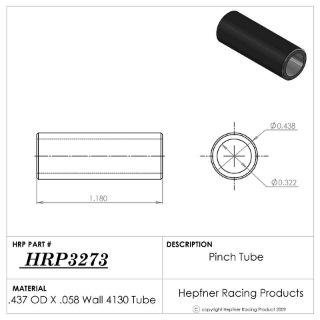 Picture of Pinch Tube 1.18 Long .321 Thru