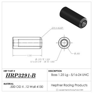 Picture of Boss 1.25" Long 5/16-24