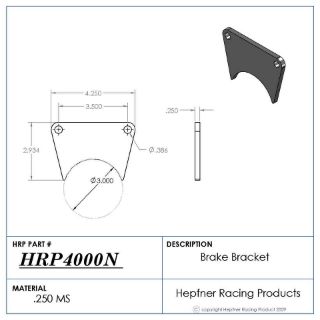 Picture of Superlite 3.00" Weld On Bracket, Mild Steel, 0.250"