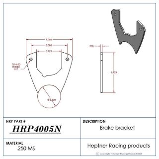 Picture of GM Style 3.50" Weld On Bracket, Small, 0.250 MS