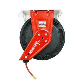 Air Hose Retractable Reel, Composite Reel, 50.0 foot Long, 1/4 ID