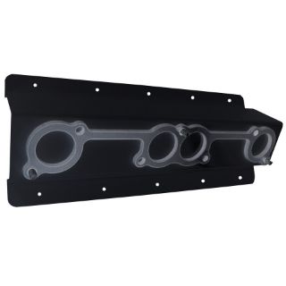 Picture of Header Mount For Chevy Spread Port, Angled, Black Powder Coat