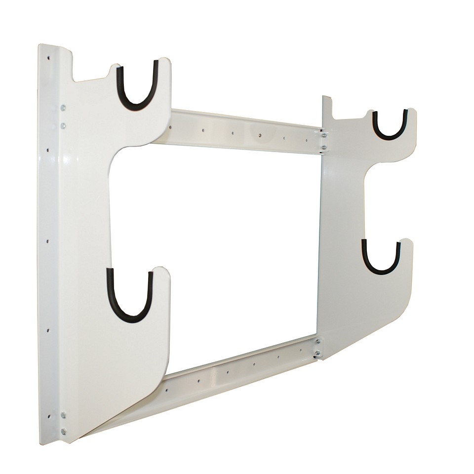 Axle Rack Holds 1 Rear End And 1 Front Axle, White Powder Coat ...