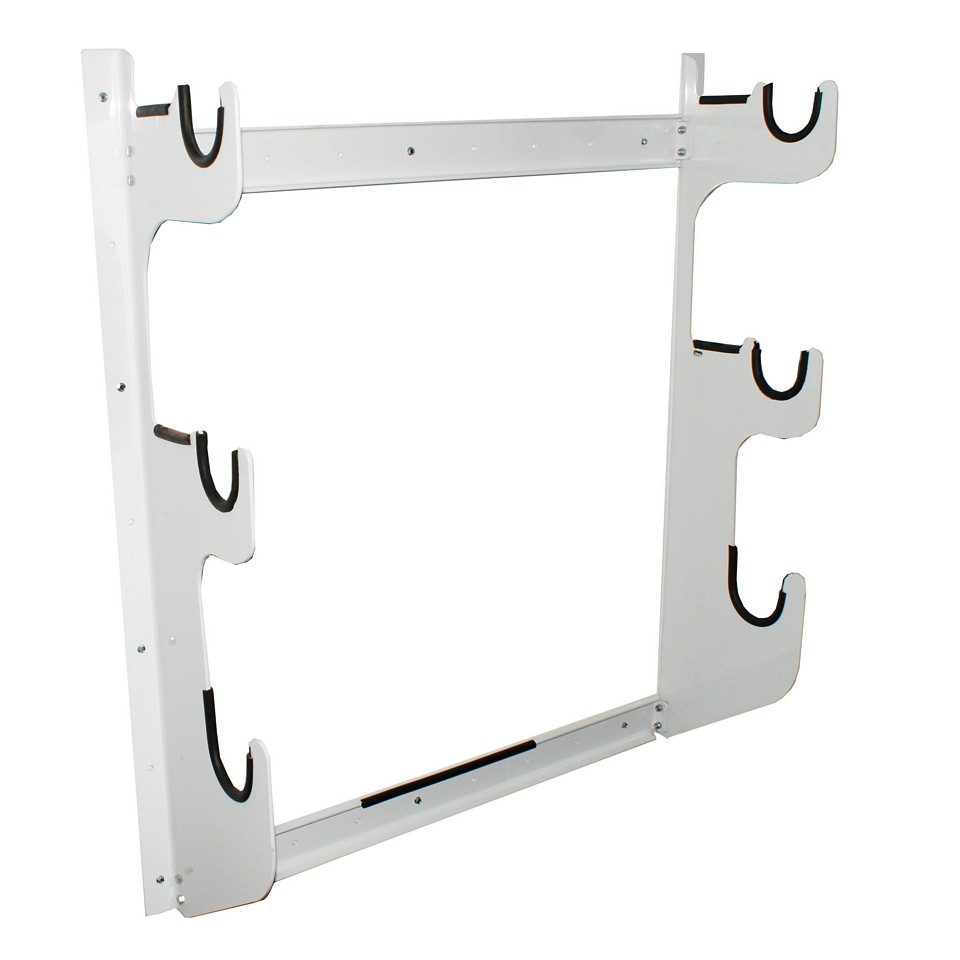 Axle Rack Holds 1 Rear End And 2 Front Exles, White Powder Coat