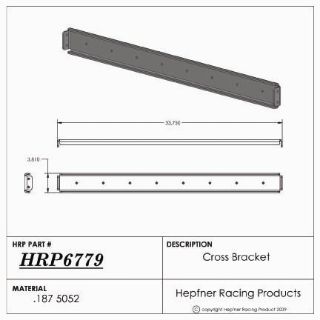 Picture of Axle Rack Cross Bar, 33.75 Wide, White Powder Coat