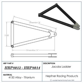 Jacobs Ladder Straps, 0.250, 6061 Aluminum - Hepfner Racing Products - 
