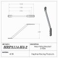 Picture of Nose Wing Rear Bracket, J & J Style, 10.25" To 8.75" Rise