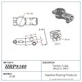 Picture of Nose Wing Torsion Tube Mount, Mini Sprint, Mounts to 1.25" Tubes