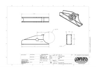 Picture of 2.25" Axle LH Brkt Lite Weight 4°