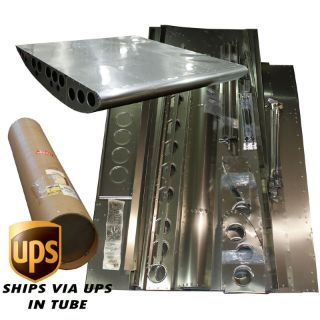 Picture of Sprint Car Top Wing Kit, 2.5" Dish, Recessed Rivet, Center Section Only 0.016" 6061 Skin