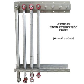 Picture of Radius Rod Rack, 20" Long Double Row 8 Position Top Mount White