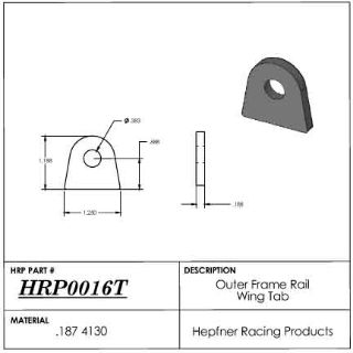 Picture of Outer Frame Rail Wing Tab