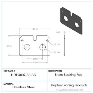 Picture of Brake Backing Pad .060 SS