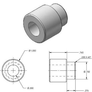 Picture of Alum Heim Reducer 3/4" to 1/2"