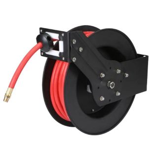 Air Hose Retractable Reel, Economy Reel, 50.0 foot Long, 3/8 ID