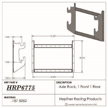 Sprint Car Axle Racks - Hepfner Racing Products