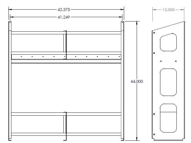 Jug Rack, Two Level, 8 Place, Black - Hepfner Racing Products
