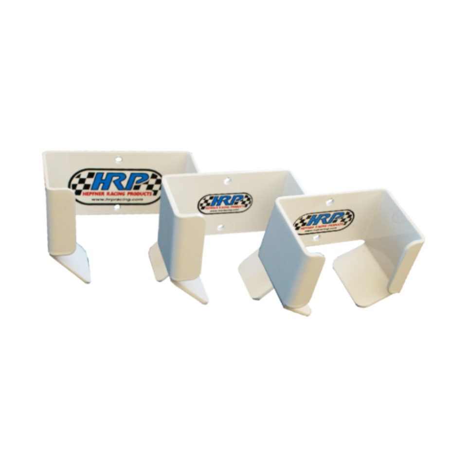 Tire Gauge Holder Large, White Powder Coat, Fits 3.50" Gauge LNG50455