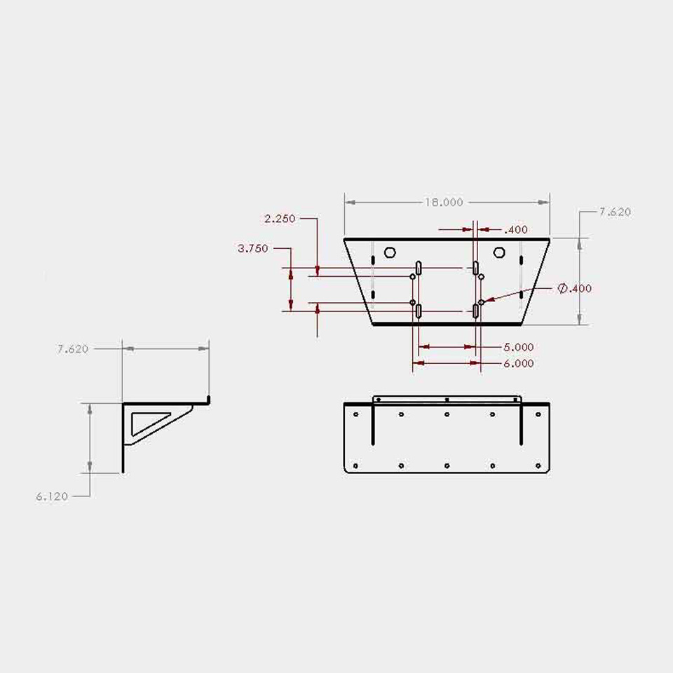Air Hose Retractable Reel Universal Mounting Bracket Hepfner Racing