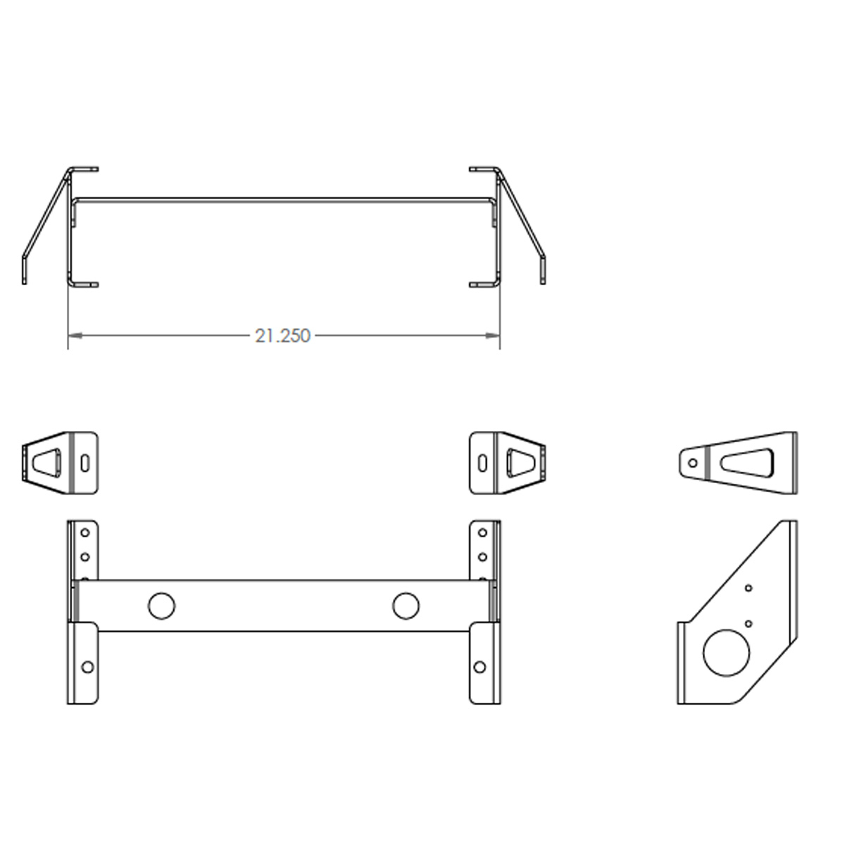 Push Bar Mount Bracket 4000 Hepfner Racing Products